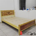 实木床单人1.2米深圳床板单床 板  实木床架双人经济层送 1.5米