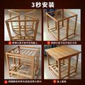 折叠木桌子长方形