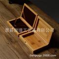 厂架直销小木盒茶叶包装盒定做竹盒定制竹制收纳盒抽拉盖竹盒