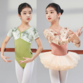 儿童舞蹈服女练功服秋冬季芭蕾舞练功服新款丝绒长袖中国舞跳舞裙