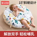 婴儿防吐奶斜坡枕宝宝躺睡神器防胀气趴趴哺乳枕二合一喂奶斜坡垫