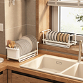 小型窄厨房置物架家用橱柜内盘子收纳架放碗碟架子碗架多功能碗架