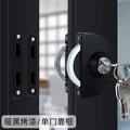 有框玻璃门锁木门金属门包边锁地弹簧门锁半圆单双门锁平开门锁具