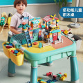 费乐多功能积木桌子拼装玩具益智宝宝儿童玩具大颗粒桌子男孩女孩