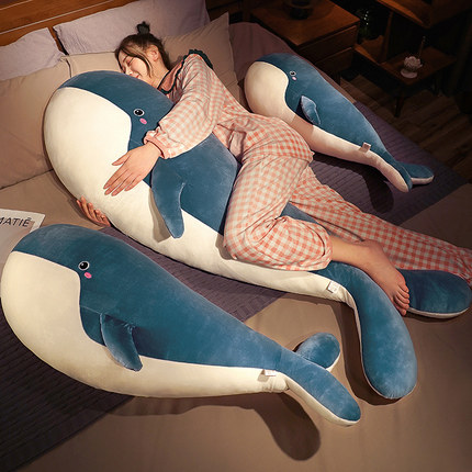 可爱鲸鱼毛绒玩具抱枕女生睡觉夹腿床上男生款公仔布娃娃大号玩偶