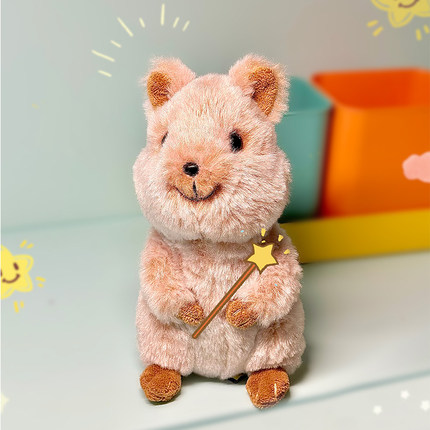 sunlemonoriginal短尾矮袋鼠毛绒玩具鼠鼠娃娃公仔玩偶送生日礼物