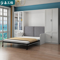 客厅多功能隐形床衣柜一体壁床带沙发双人床书柜组合定制9CH-221