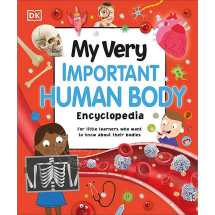 现货 DK重点小百科：人体 儿童科普知识绘本 百科知识读物  英文原版 My Very Important Human Body Encyclopedia