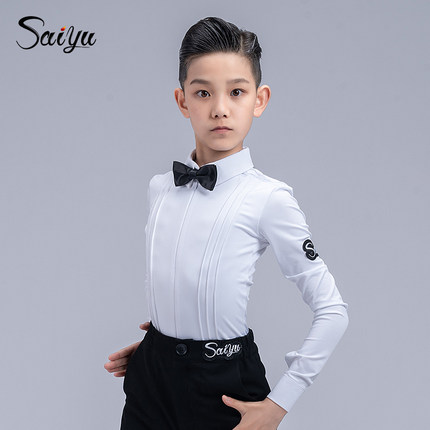 赛域专业拉丁舞比赛服新男童规定服套装少儿艺考级通用标服标准服