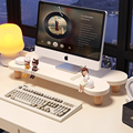 台式电脑增高架显示屏垫高支架办公室好物工位桌面创意收纳置物架