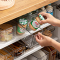 厨房橱柜抽屉式收纳盒塑料透明零食整理收纳筐客厅桌面杂物储物盒