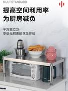 单层不锈钢厨房简易置物落地架单层201家用调料微波炉烤箱收纳架1