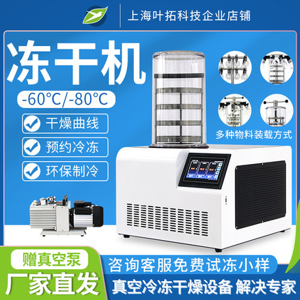 上海YTLG-12A食品水果冻干机小型实验室家用真空冷冻干燥机
