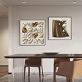 意式极简餐厅装饰画现代轻奢组合挂画3D立体高级感客厅背景墙壁画