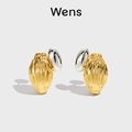 Wens新中式植物系列金银分色种子简约耳环女原创520情人节礼物