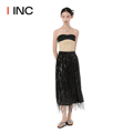 【MAYALI 设计师品牌 】IINC 23AW珠片垂直直筒半身裙长裙下装女