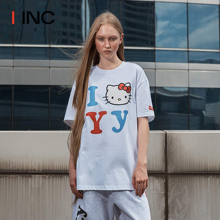 【OPEN YY 设计师品牌】IINC 24SS新款 KITTY X YY 联名T恤上衣女