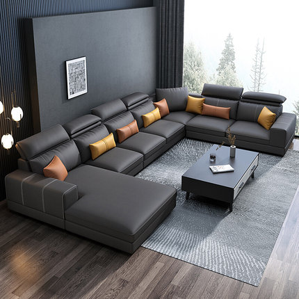 北欧免洗纳米科技布沙发客厅组合约轻奢大小户型布艺沙发