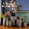 陶瓷花盆创意个性大号特大号带托盘约家用阳台家用绿萝多肉花盆