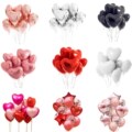 10pcs Multi Rose Gold Heart Foil Balloons Helium Balloon Bi