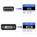 包邮DP转DVI转换线 显卡大DP转DVI接口显示器投影仪转换器转接头