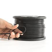 黑色包塑钢丝绳304不锈钢涂塑包胶超细软钢丝线粗绳子1 2 3 4 5mm