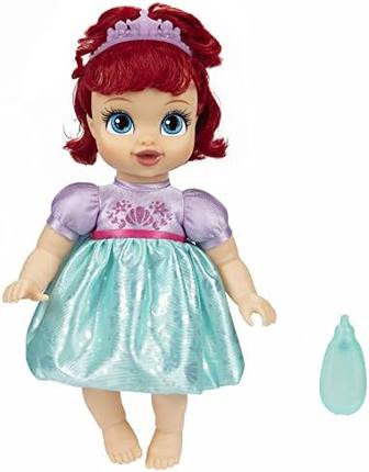 Disney Princess 爱丽儿洋娃娃 带婴儿奶瓶和皇冠