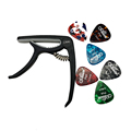 1 Guitar Capo and 6 Alice Guitar Picks for Acoustic Electric