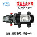 微型直流12v60w电动抽水泵24v家用自吸隔膜泵洗车打药高压喷雾泵