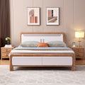白蜡木全实木床1.8米双人主卧床现代简约1.5米中式气压储物收纳床