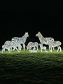户外发光仿真动物斑马玻璃钢雕塑动物园景区幼儿园草坪广场装饰品