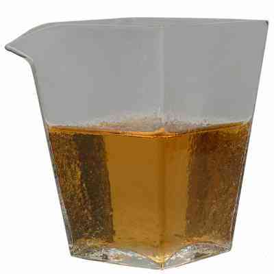 岩香坊 方形磨砂耐热玻璃公道杯功夫茶具匀杯分茶器茶道配件
