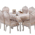 欧式餐椅垫套装通用桌布餐桌布椅子套罩板凳靠背凳子套子椅罩家用