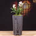 紫砂兰花专用花盆高款个性创意透气室内桌面君子兰文竹古典盆特价