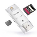 3in1 iFlash Drive USB Micro SD SDHC TF OTG Card Reader Writ