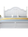 定制定制美式实木床18米现代简约白色单人床15米经济型公主床双人