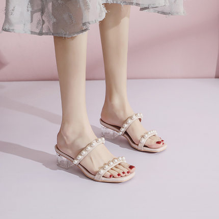 凉鞋夏季女款新款韩系时装小众法式平底仙女搭配裙子的鞋子