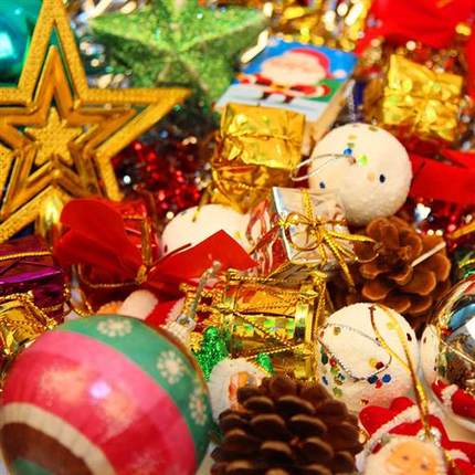 圣诞树装饰套装挂件圣诞彩球装饰品节日大礼包套餐电镀球铃铛挂饰