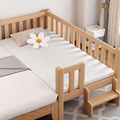 实木儿童床带护栏卧室榉木拼接床加宽床新生儿小床婴儿床大床定制