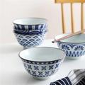 碗陶瓷日式家用5寸米饭碗复古和风吃饭面碗精致餐具礼品盒5个套装