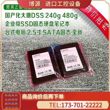 国产化大唐DSS200 240g 480g 企业级SSD固态硬盘笔记本台式电脑【