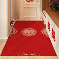 结婚地毯喜庆入户门地垫新婚门垫婚房喜字红色竖版家用进门口脚垫