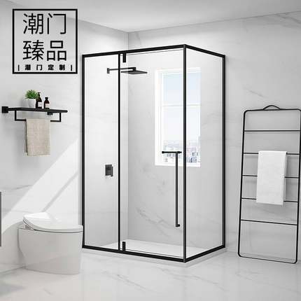 重庆网红淋浴房隔断整体浴室玻璃家用卫生间干湿分离推拉门洗澡间