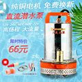 上海人民小型高扬程直流潜水泵12V24伏电瓶48V60V72V电动车抽水机