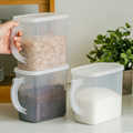 日本进口asvel白砂糖收纳罐子家用防潮带把手冰糖储存塑料密封罐