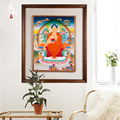 藏村手绘弥勒佛挂件唐卡挂画尼泊尔强巴佛茶室客厅玄关装饰画壁画