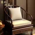 新中式纯色凳子实木圈椅红木椅子沙发坐垫茶椅海绵座垫垫餐椅