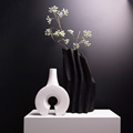 新中式创意花器现代家居客厅干花花瓶装饰品样板间酒店民宿风摆件