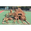 幼儿园构建碳化积木户外大型儿童原木拼搭积木实木大块木制玩具