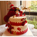 宫廷新款仿真生日蛋糕模型假蛋糕模型奥特曼皇冠水果生日蛋糕模型